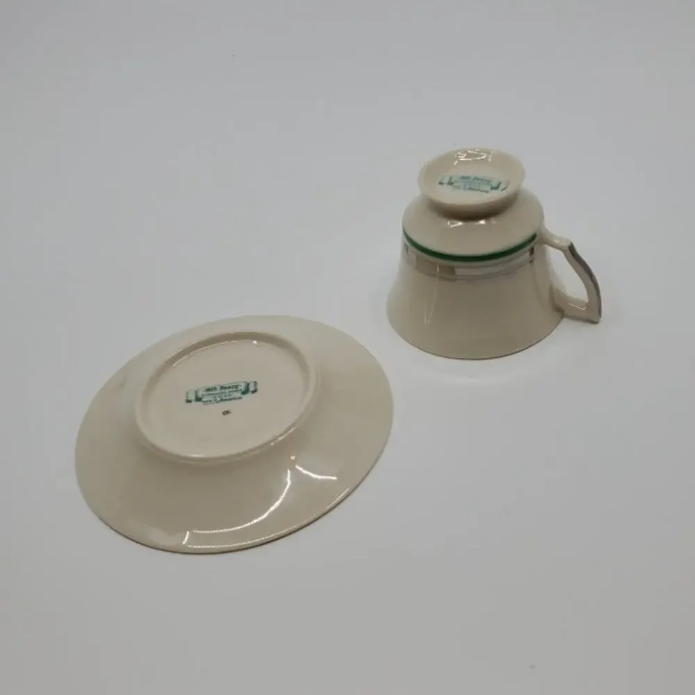 Syracuse China OPCO Old Ivory Demitasse cup saucer set